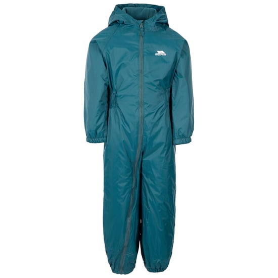 Trespass Babies Button Rain Suit (Teal) - Image 1