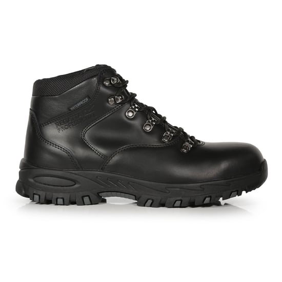 Regatta Mens Gritstone Leather Safety Boots (Black)