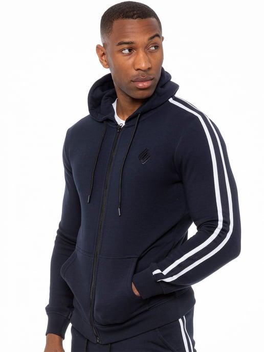 Sudadera con capucha y cremallera para hombre| enzo designer menswear - Image 1