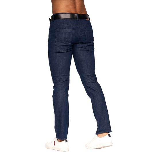 Crosshatch Mens Farrowed Stretch Jeans (Raw Wash) - Image 2