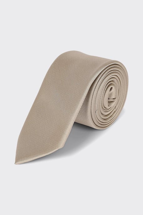 Slim Champagne Tie - Image 3