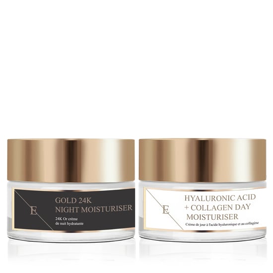 Anti-Wrinkle Night Moisturiser 24K Gold - 50ml + Hyaluronic Acid & Collagen Amino Acids Day Cream