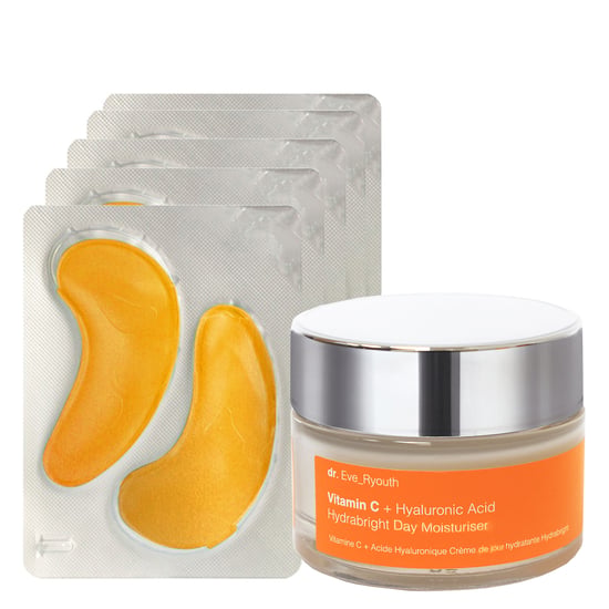 Tratamientos Hidratantes para Ojos 24K Oro + Antioxidantes + Vitamina C + Ácido Hialurónico Hidratante Hidrabright Crema de Día 50ml - Image 1