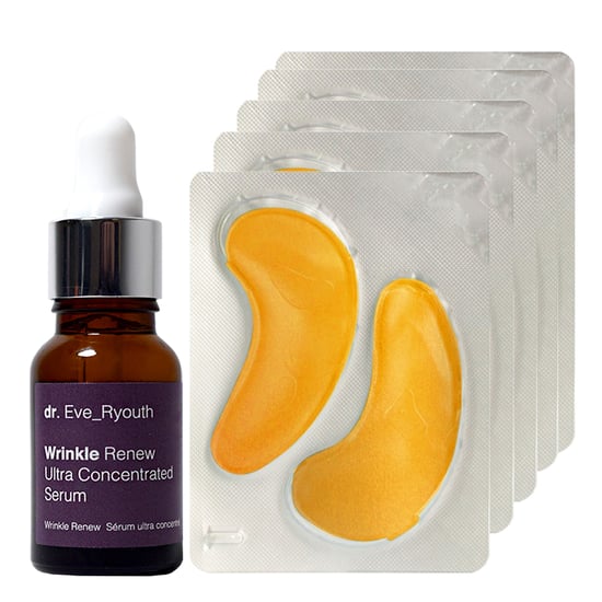 Wrinkle Renew Ultra Concentrated Serum 15ml + 24K Gold + Antioxidant Hydrating Eye Treatments Pads