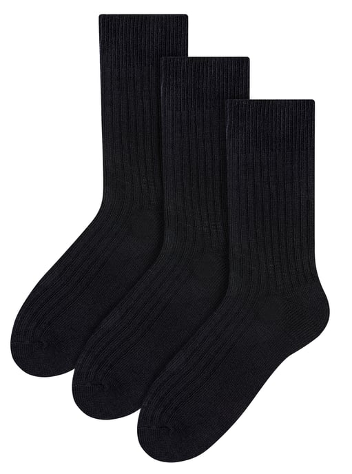3 Pares Multipack Calcetines de Alpaca para Hombre - Negro - Image 1