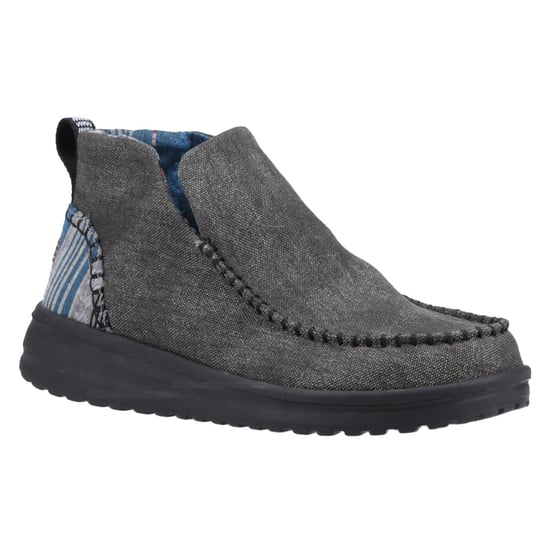 HEYDUDE Denny Cotton Women's Black Boots - Image 6