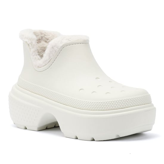 Crocs Stomp Lined Shorty Women's Off White Boots - Image 2