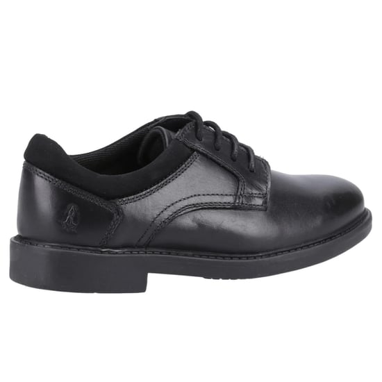 Hush Puppies Boys Tommy Leather School Shoes (Black) - Image 2