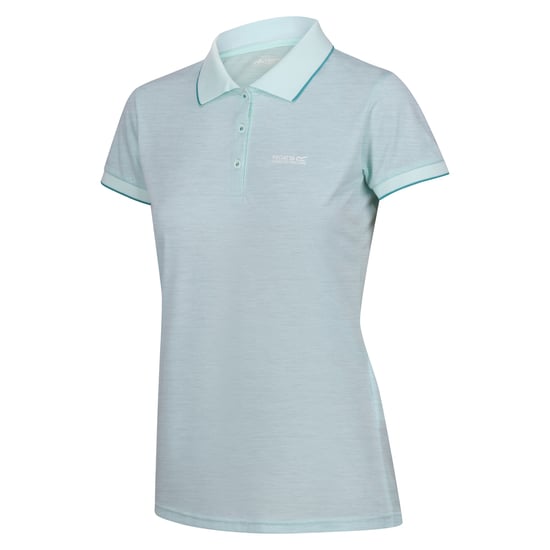 Regatta Womens/Ladies Remex II Polo Neck T-Shirt (Bleached Aqua) - Image 3
