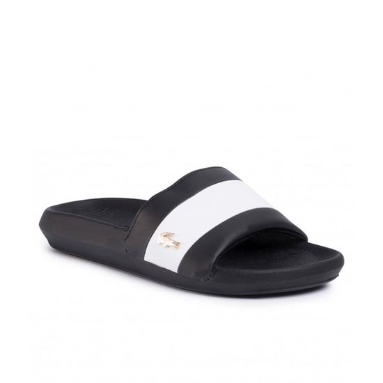 Lacoste Croco Slide 120 3 Sliders negros para mujeres - Image 2