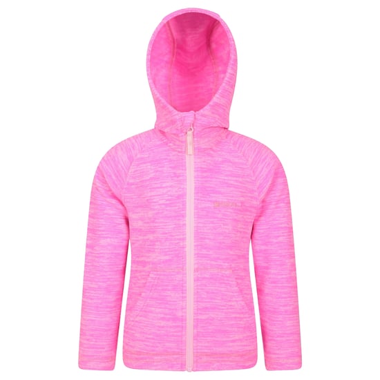 Mountain Warehouse Childrens/Kids Snowdonia II Full Zip Hoodie (Bright Pink) - Image 1