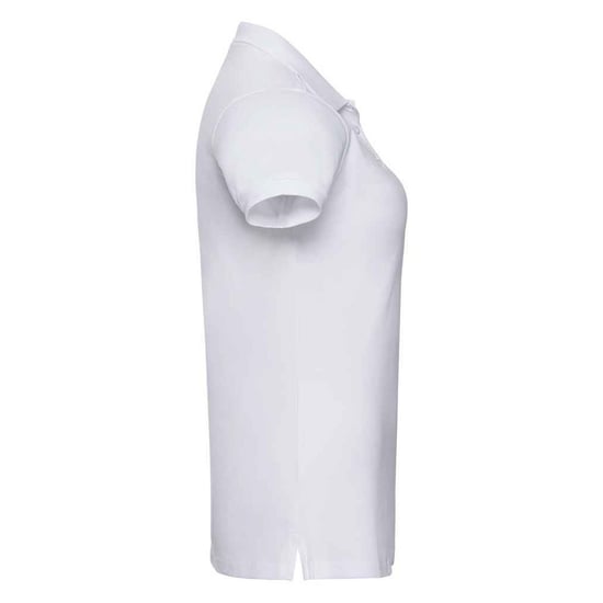 Russell Womens/Ladies Pique Stretch Polo Shirt (White) - Image 3