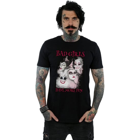 Disney Mens Bad Girls Have More Fun Cotton T-Shirt (Black)