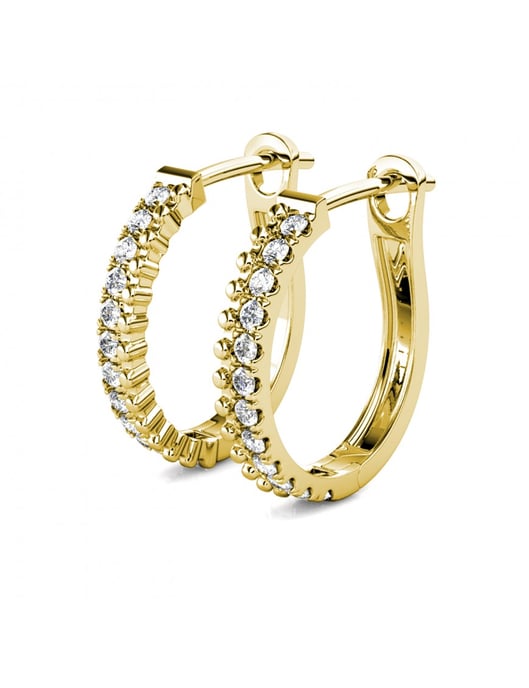 Pendientes Aleah - Oro y Cristal - Image 4