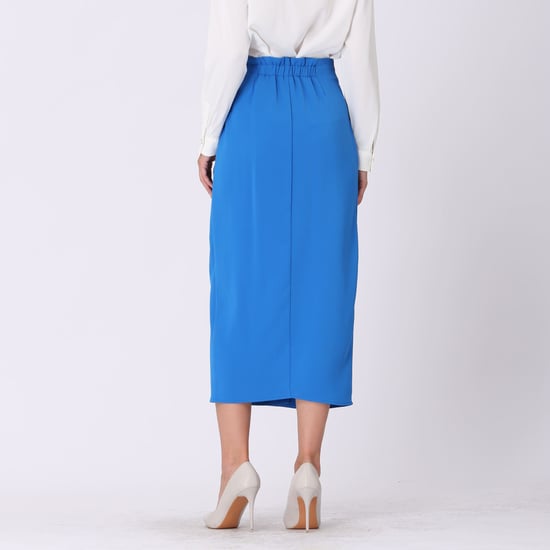 Wrap skirt tied on side - Image 4