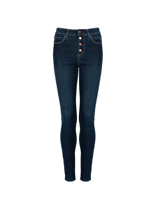 Guess Vaqueros Skinny High de mujer azul - Image 1
