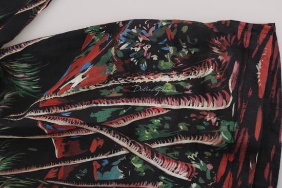 Camisa de Manga Corta Negra Volcán Sicilia de Dolce & Gabbana - Image 4