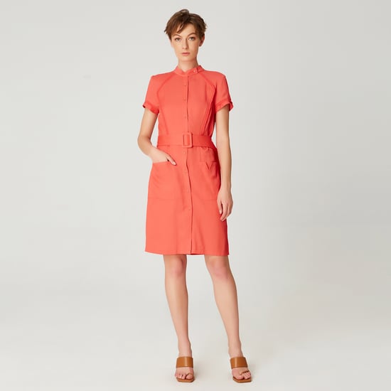 Short structured shirt dress - Image 5