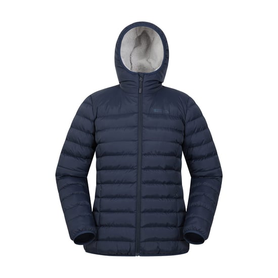 Mountain Warehouse Womens/Ladies Faux Fur Lined Padded Jacket (Navy) - Image 1