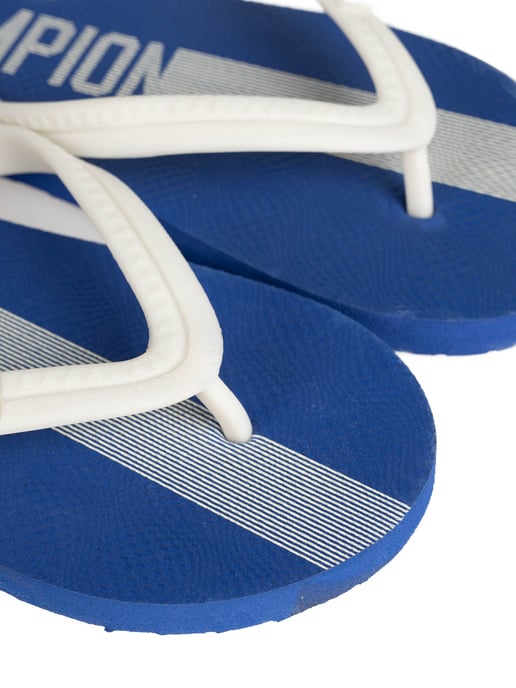 Champion Chancletas Big Classic Evo del hombre Blanco, azul - Image 4