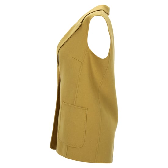 Max Mara Double Faced Vest in Yellow Wool - Image 2