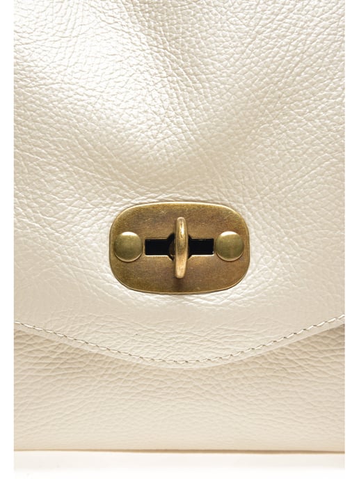 Anna Luchini SS22 AL 1766 Beige Leather Bag - Image 3