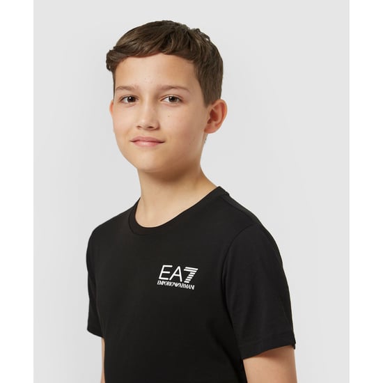 Boy's Emporio Armani EA7 Juniors Core ID T-Shirt in Black - Image 4