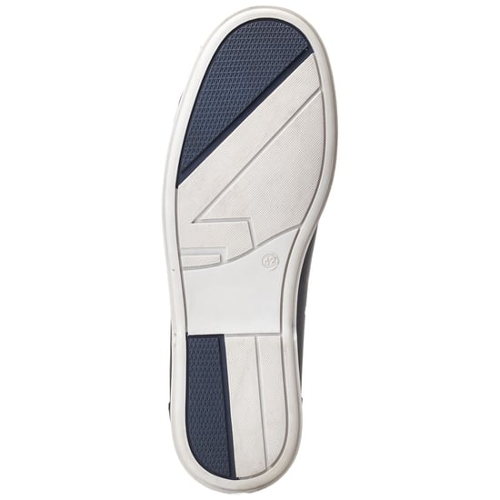 Base London Stern Leather Men's Navy Boat Shoes - Image 3