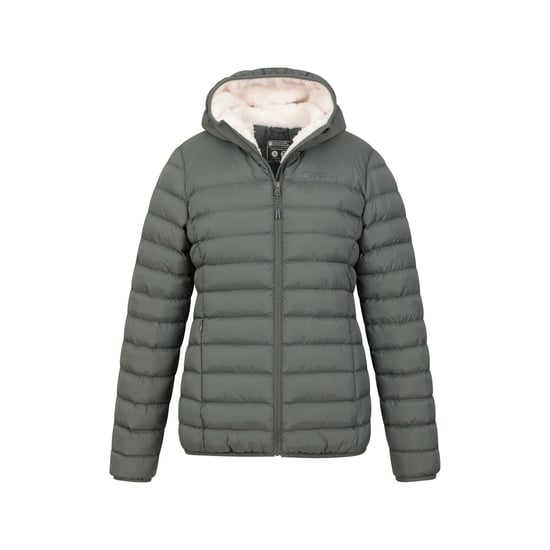 Mountain Warehouse Womens/Ladies Faux Fur Lined Padded Jacket (Khaki Green) - Image 5