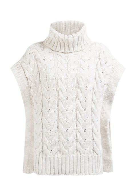 Dreimaster Knitted vest women off-white - Image 1