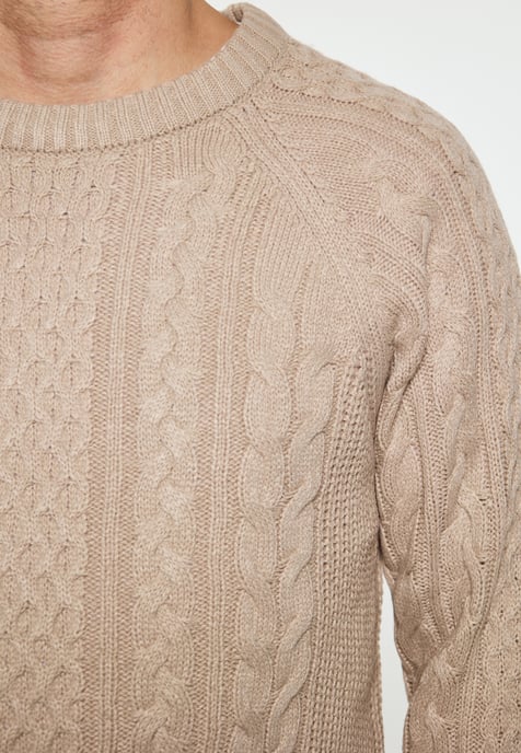 Mo Knitted pullover Men camel - Image 3