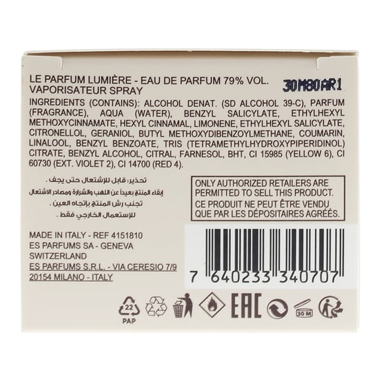Elie Saab Le Parfum Lumiere Eau De Parfum 30ml Spray Para Ella - Image 4