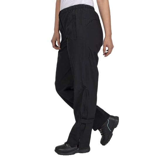 Island Green Womens/Ladies Drop Hem Waterproof Trousers (Black) - Image 3
