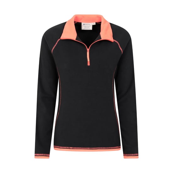 Mountain Warehouse Womens/Ladies Montana Half Zip Fleece Top (Jet Black) - Image 3