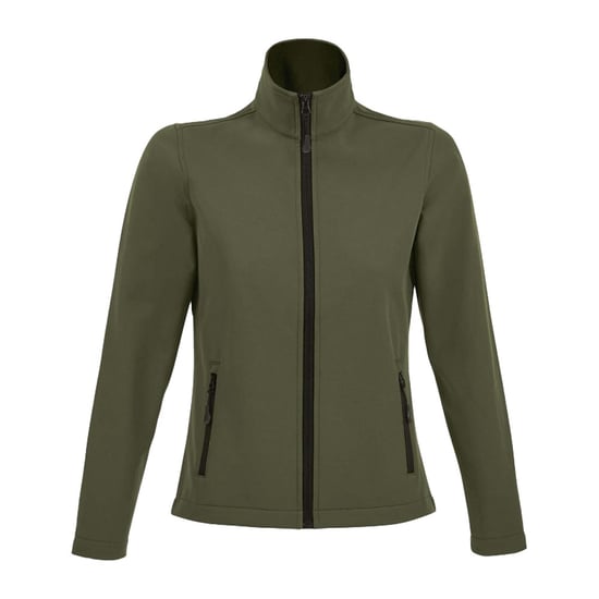 SOLS Womens/Ladies Race Soft Shell Jacket (Army) - Image 1