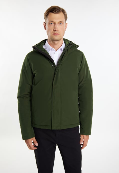 Dreimaster Padded winter jacket Men dark green - Image 3