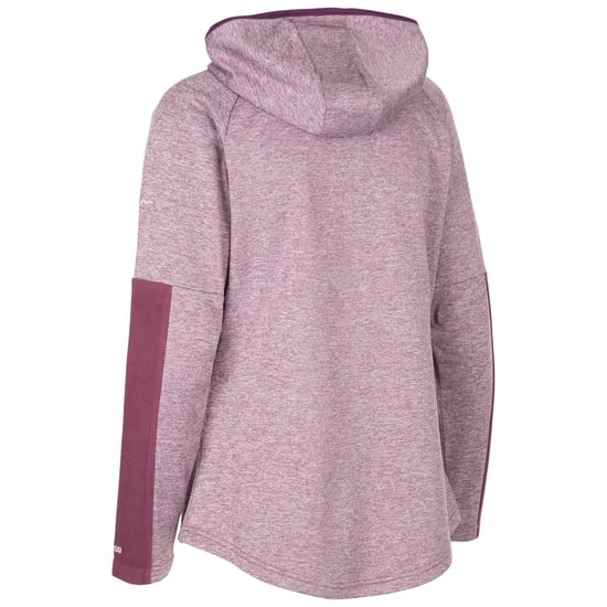 Trespass Womens/Ladies Trullo Melange AT200 Fleece Jacket (Damson Marl) - Image 2