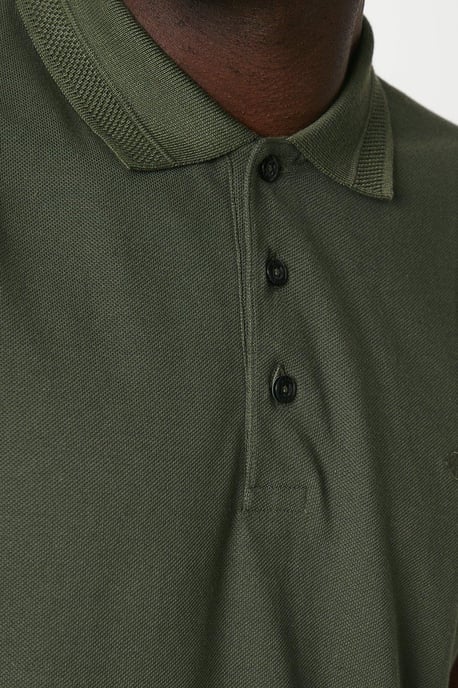 Washed Pique Polo