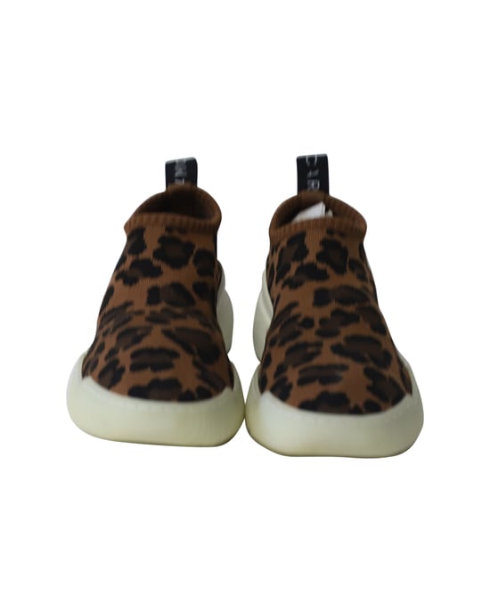Stella Mccartney Slip-On Sneakers in Leopard Print Jacquard Knit - Image 2