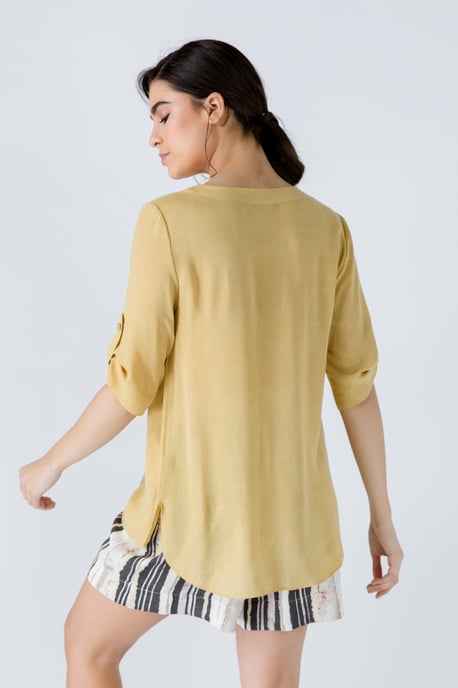 Blusa de aspecto lino - Image 6