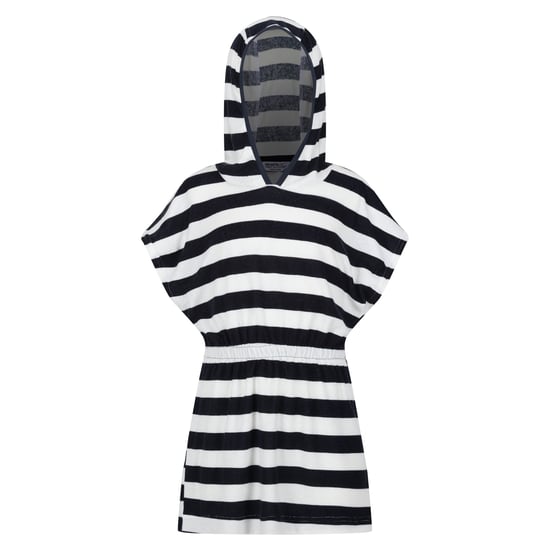 Regatta Childrens/Kids Bernessa Striped Towelling Poncho (Navy) - Image 1