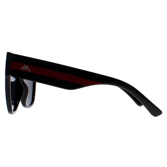 Montana Square Womens Shiny Black Red Grey Polarized MP73