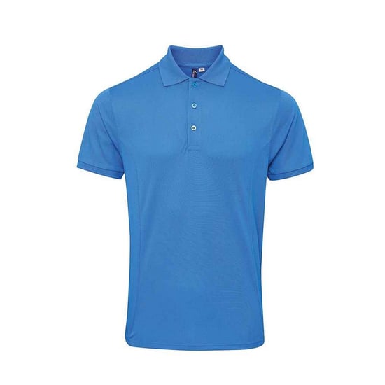 Premier Mens Coolchecker Plus Piqu Polo Shirt (Sapphire Blue) - Image 1