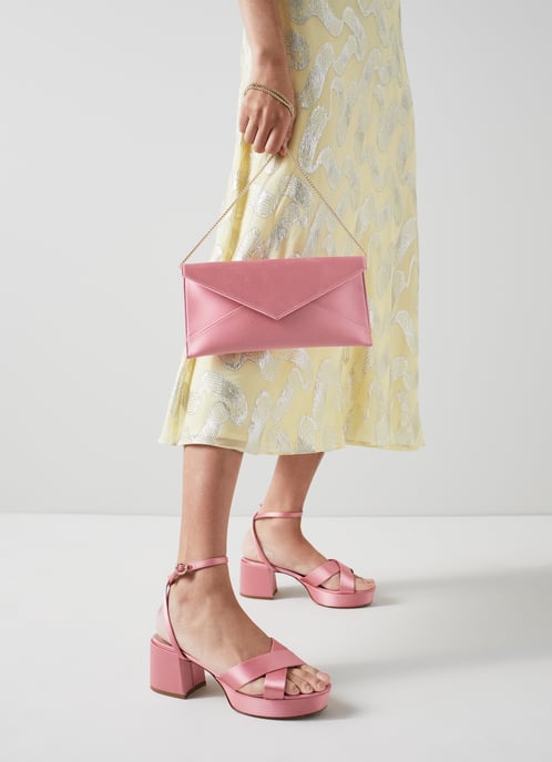 LK Bennett Kendall Clutch, Pink