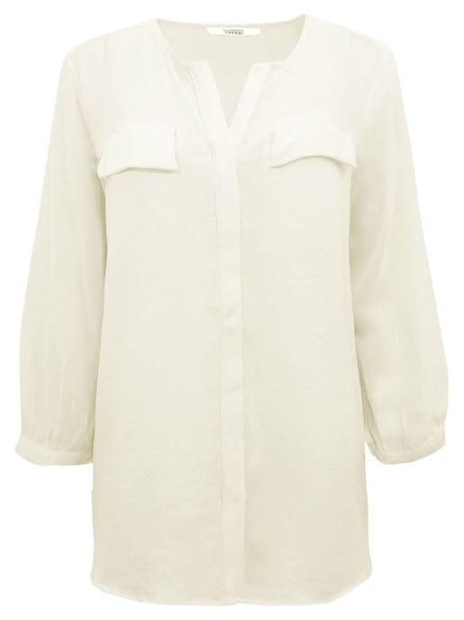 Chiffon Crepe Pocket Blouse - Image 1