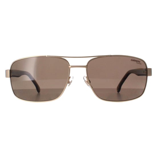 Carrera Rectangle Mens Gold with Havana Bronze Polarized Carrera 8063/S