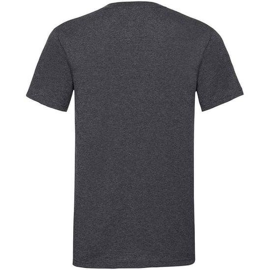 Fruit of the Loom Mens Valueweight V Neck T-Shirt (Dark Heather Grey) - Image 2