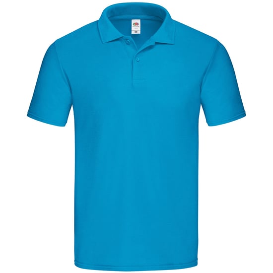 Fruit Of The Loom Mens Original Polo Shirt (Azure Blue) - Image 1