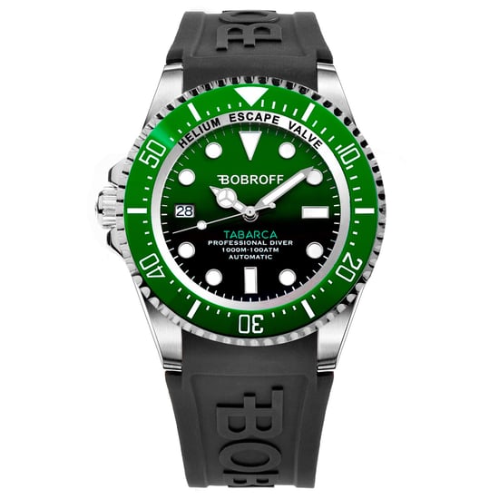 Bobroff Reloj de hombre Automático plata verde - Image 1