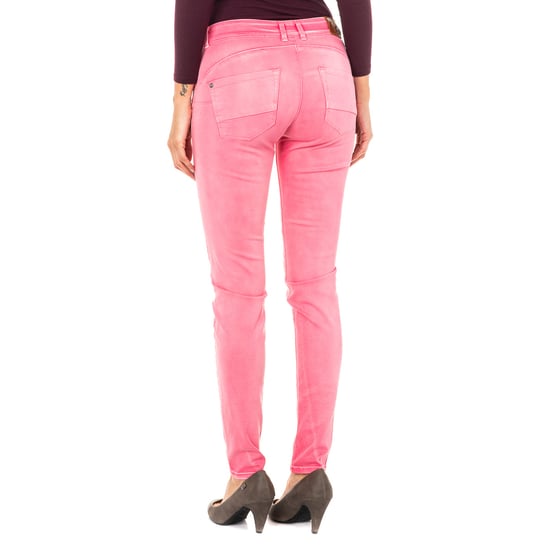 Elastic trousers with skinny cut hems HWT010 woman